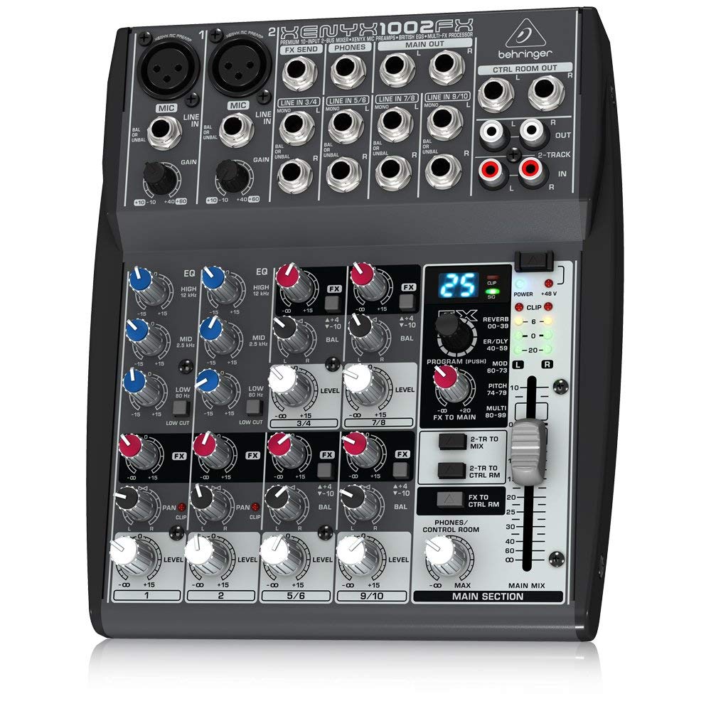 Behringer XENYX 1002FX ミキサー Behringer_XENYX_1002_Angle_Vie