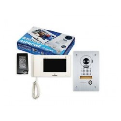 Aiphone JPS-4AEDF 7" Touchscreen Flush Video Intercom Set (JP-DVF, JP-4MED, PS-2420UL)