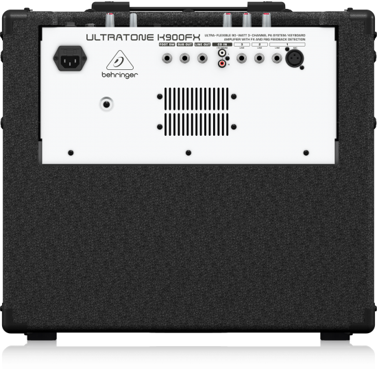 Behringer K900FX Ultra-Flexible 90 Watt 3 Channel PA System/Keyboard Amplifier with FX and FBQ Feedback Detection Behringer K900FX Ultra-Flexible 90 Watt 3 Channel PA System/Keyboard Amplifier with FX and FBQ Feedback Detection