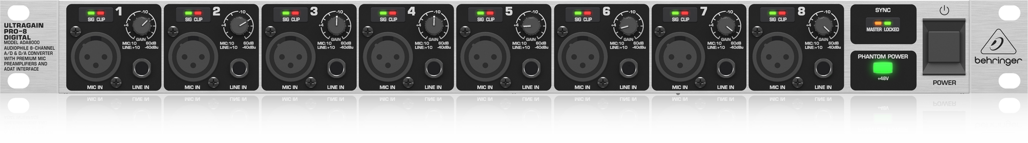 Behringer ADA8000 Audiophile 8 Channel A/D and D/A Converter