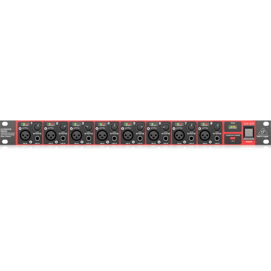 Behringer ADA8200 Audiophile 8 In 8 Out ADAT Audio Interface with Midas Mic Preamplifiers