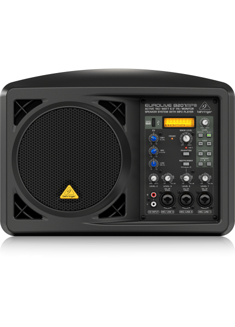 Behringer B207MP3 Active 150 Watt 6.5" PA/Monitor Speaker System with MP3 Player Behringer B207MP3 Active 150 Watt 6.5" PA/Monitor Speaker System with MP3 Player