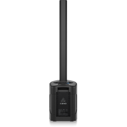 Behringer C210 200 Watt Powered Column Loudspeaker with an 8" Subwoofer, 4 High Frequency Drivers, Bluetooth Audio Streaming, LED Lighting and Remote Control