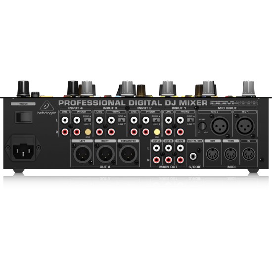 Behringer DDM4000 Ultimate 5 Channel Digital DJ Mixer with Sampler, 4 FX Sections, Dual BPM Counters and MIDI
