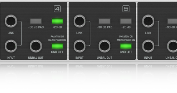 Behringer DI800 Professional Mains/Phantom Powered 8 Channel