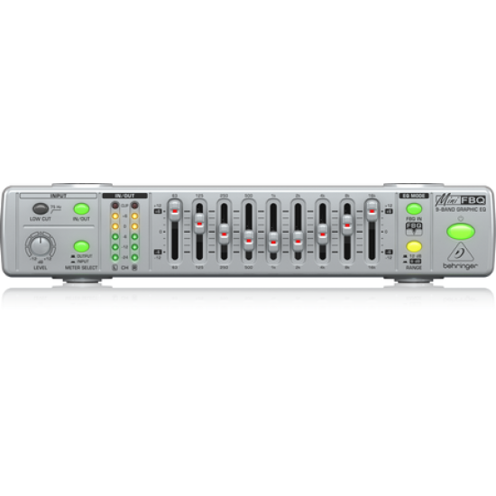 Behringer FBQ800 Ultra-Compact 9-Band Graphic Equalizer with FBQ