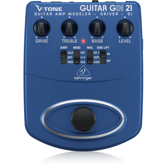 Behringer GDI21 Guitar Amp Modeler/Direct Recording Preamp/DI Box