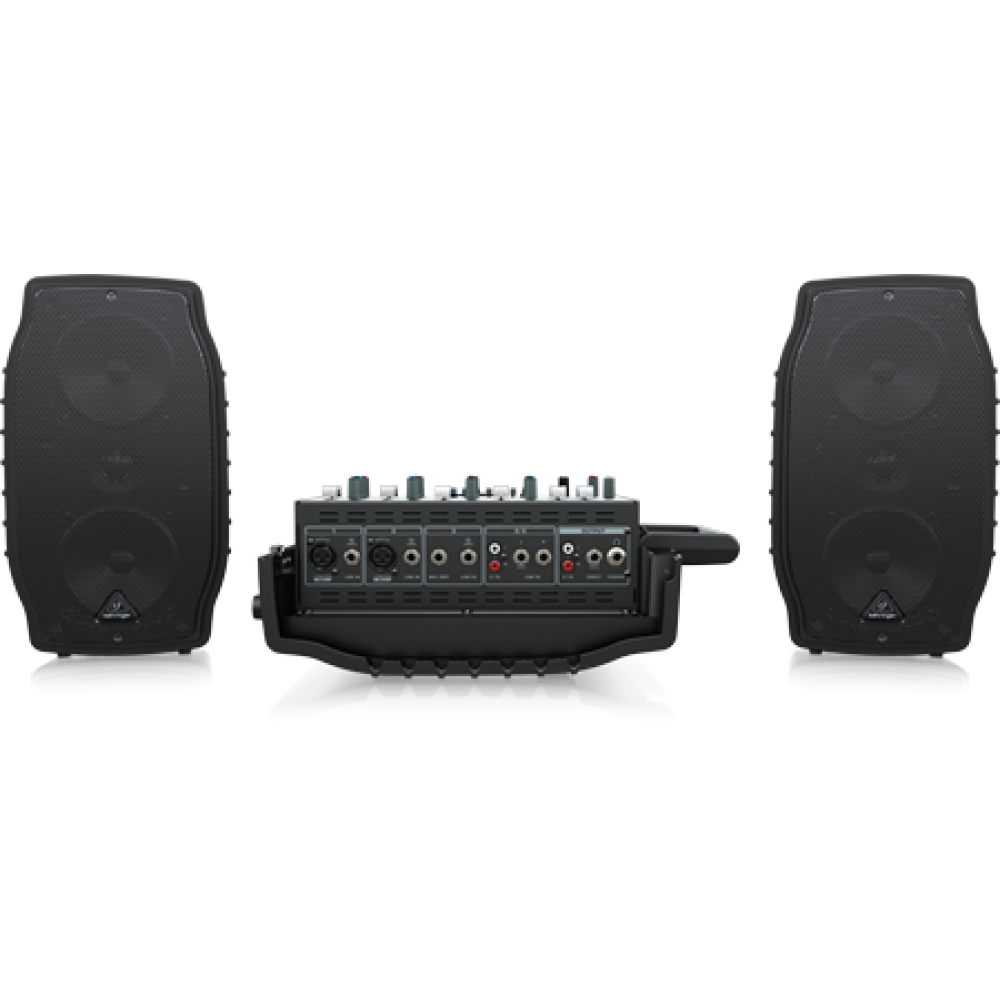 Behringer PPA200 200 Watt 5 Channel Powered Mixer with W