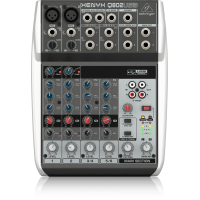 Behringer Q802USB Premium 8-Input 2-Bus Mixer with XENYX Mic Preamps and Compressors, British EQ and USB/Audio Interface