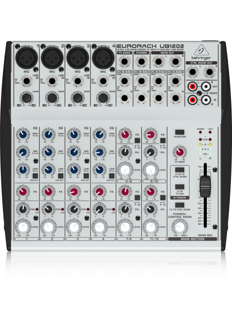 Behringer UB1202 Ultra-Low Noise Design 12-Input 2-Bus Mic/Line Mixer