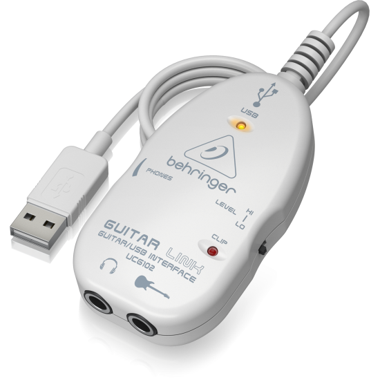 Behringer UCG102 The Ultimate Guitar-to-USB Interface for Recording and Jamming with your PC/Mac or iOS device Behringer UCG102 The Ultimate Guitar-to-USB Interface for Recording and Jamming with your PC/Mac or iOS device