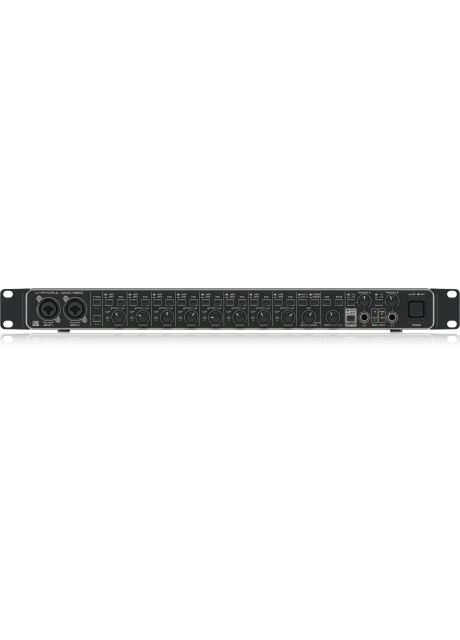 Behringer UMC1820 Audiophile 18x20, 24-Bit/96 kHz USB Audio/MIDI Interface with Midas Mic Preamplifiers Behringer UMC1820 Audiophile 18x20, 24-Bit/96 kHz USB Audio/MIDI Interface with Midas Mic Preamplifiers