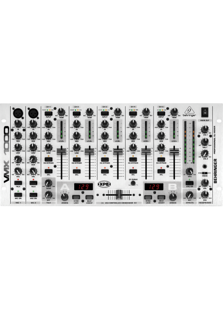 Behringer VMX1000 Professional 7 Channel Rack-Mount DJ Mixer with BPM Counter and VCA Control