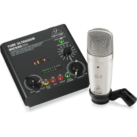Behringer VOICE STUDIO Complete Recording Bundle with Studio Condenser Mic, Tube Preamplifier with 16 Preamp Voicings and USB/Audio Interface
