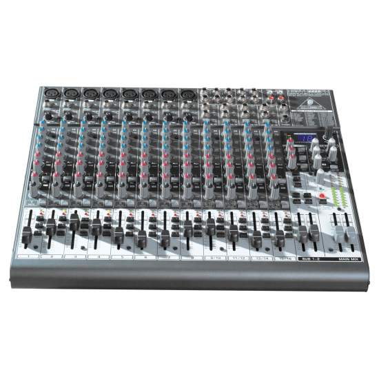 Behringer XENYX 2222FX Premium 22-Input 2/2-Bus Mixer with XENYX Mic Preamps, British EQ, 24-Bit Multi-FX Processor and USB/Audio Interface