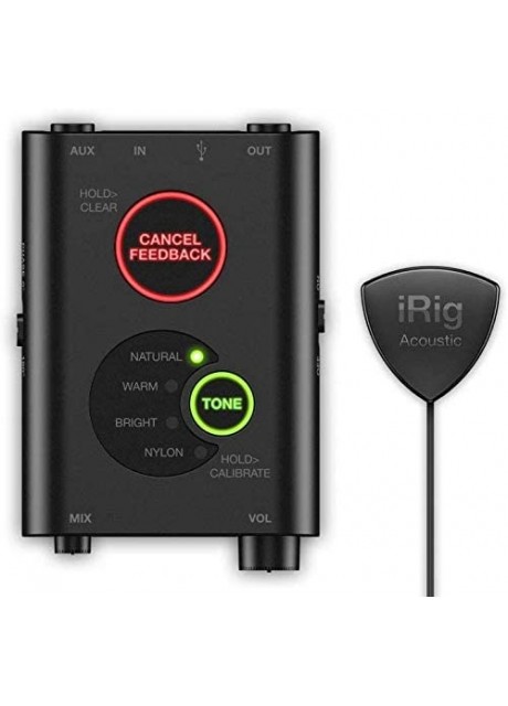 IK Multimedia iRig Acoustic Stage Mobile Microphone with Stage DSP / Interface for Acoustic Guitars