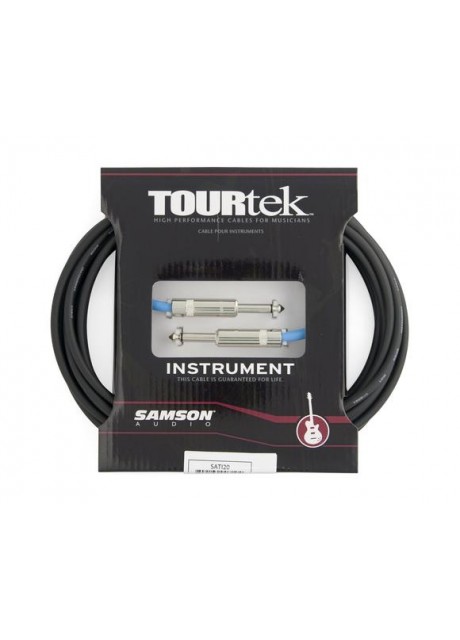 Samson Tourtek Cables TI1 Genuine Neutrik® nickel-plated phone plug 1  Instrument Cable