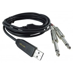 Behringer LINE 2 USB Stereo 1/4" Line In to USB Interface Cable Behringer LINE 2 USB Stereo 1/4" Line In to USB Interface Cable