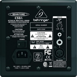 Behringer BEHRITONE C50A Active 30 Watt Full Range Reference Studio Monitor Behringer BEHRITONE C50A Active 30 Watt Full Range Reference Studio Monitor