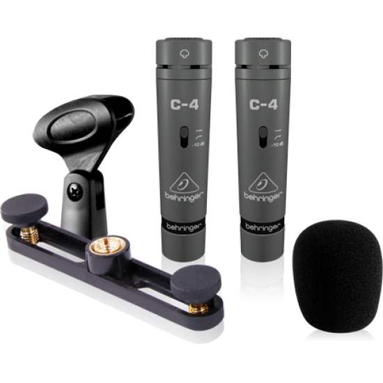 Behringer C-4 Studio Condenser Microphones, Matched Pair Behringer C-4 Studio Condenser Microphones, Matched Pair
