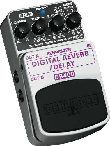Behringer DR400 Digital Reverb/Delay Effects Pedal