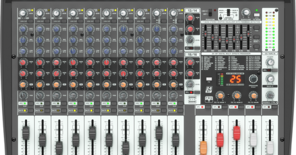 Behringer Europower PMP4000 Powered Mixer - 16 Channels, 1600 Watts