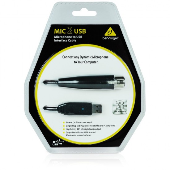 BEHRINGER MIC USB Interface Black MIC2USB