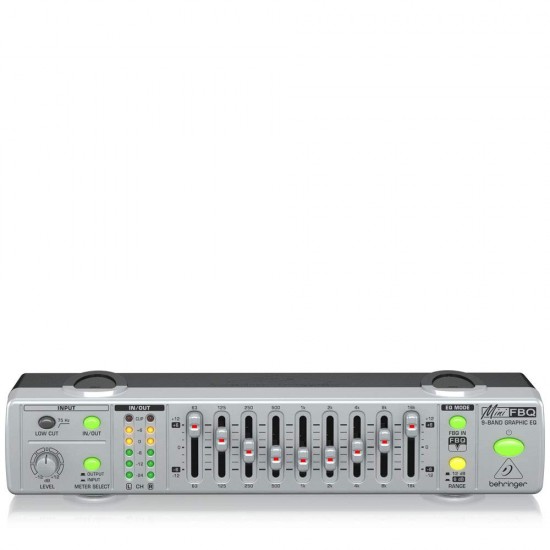 Behringer MiniFBQ FBQ800 Ultra-Compact 9-Band Graphic Equalizer