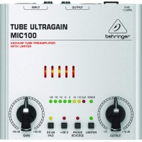 Behringer Tube Ultragain MIC100 Audiophile Vacuum Tube Preamplifier