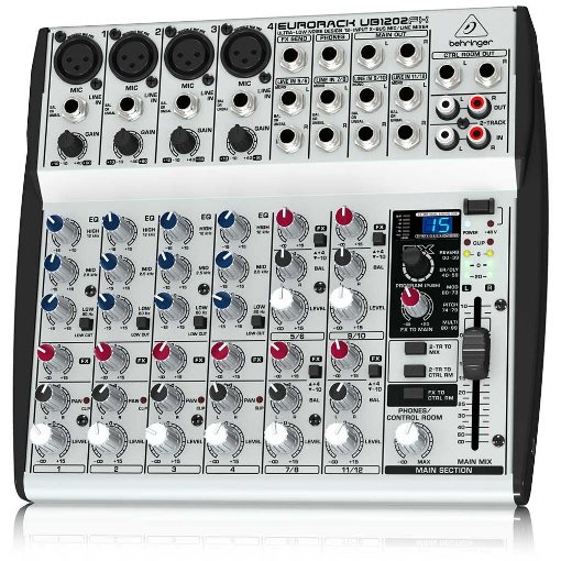 Behringer UB1202FX Eurorack Ultra-Low Noise 12-Input 2-Bus Mic/Line Mi