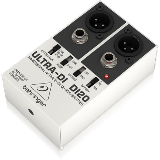 Behringer Ultra-DI DI20 Professional Active 2-Channel DI-Box/Splitter