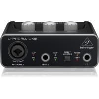 BEHRINGER UM2 Audiophile 2x2 USB Audio Interface with XENYX Mic Preamplifier