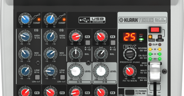 Behringer Xenyx QX1002USB Premium 10-Input 2-Bus Mixer with USB