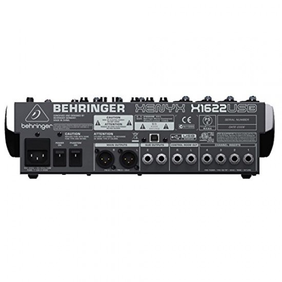 Behringer Xenyx X1622USB Premium 16-Input 2/2-Bus Mixer with USB