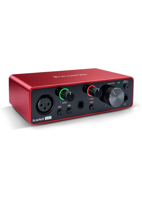 Focusrite Scarlett Solo 3rd Gen USB Audio Interface with Pro Tools