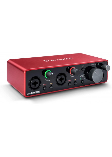 Focusrite Scarlett 2i2 3rd Gen USB Audio Interface with Pro Tools