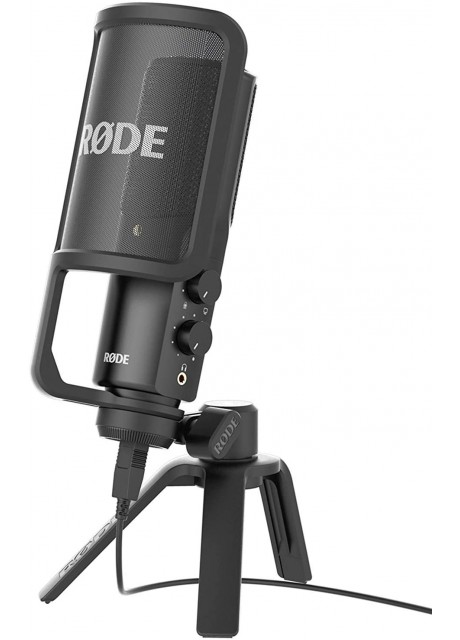 Rode NT-USB Versatile Studio-Quality USB Cardioid Condenser Microphone, Black