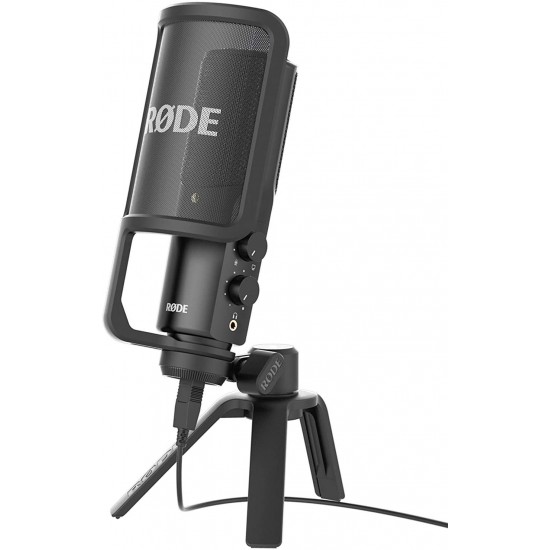 Rode NT-USB Versatile Studio-Quality USB Cardioid Condenser Microphone, Black