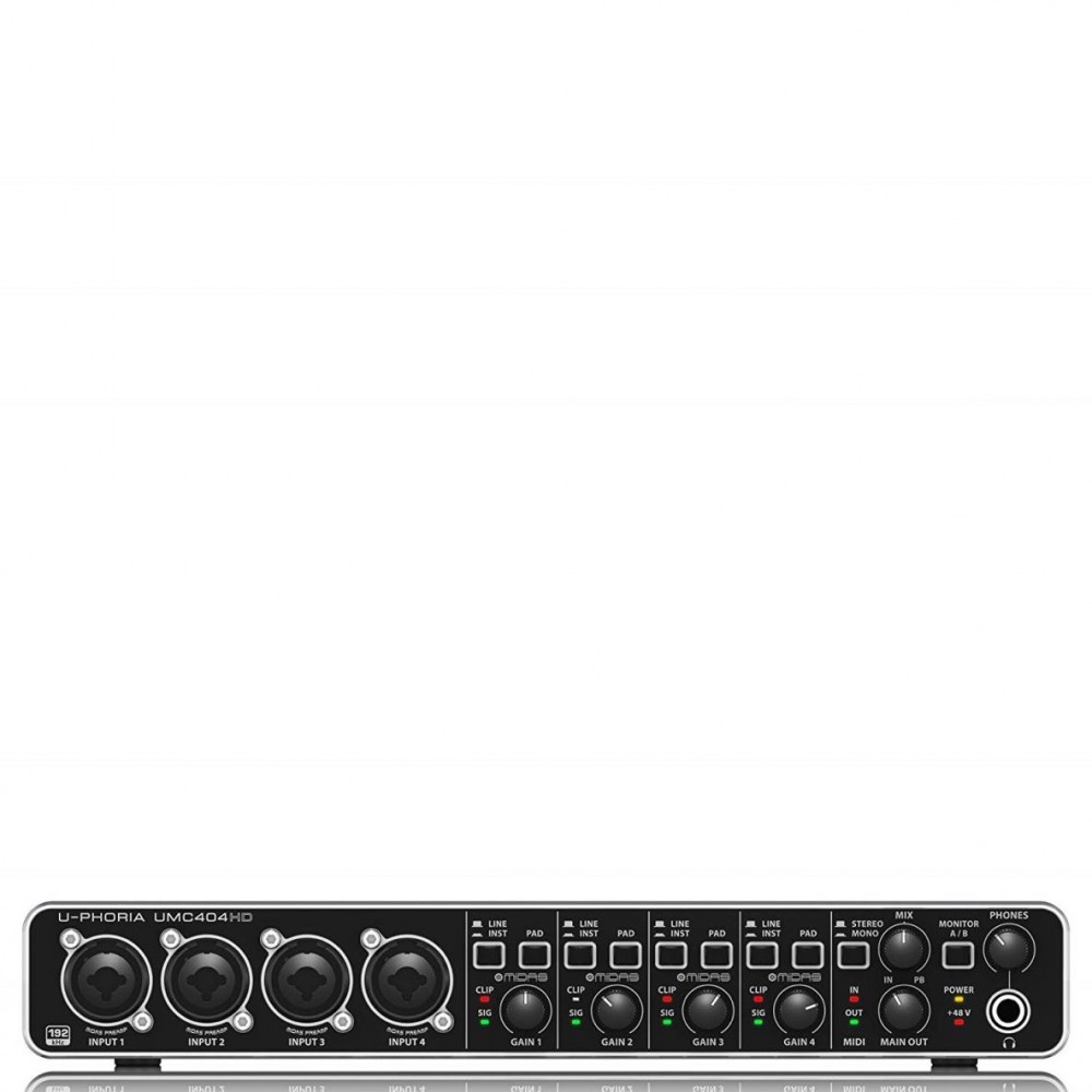 Behringer UMC404HD Audiophile 4x4, 24-Bit/192 kHz USB Audio